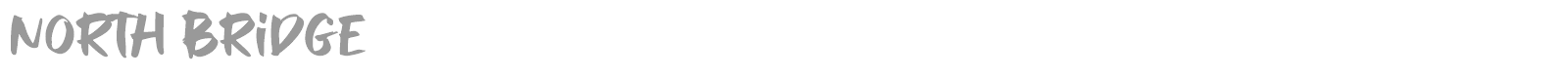 North Bridge font preview